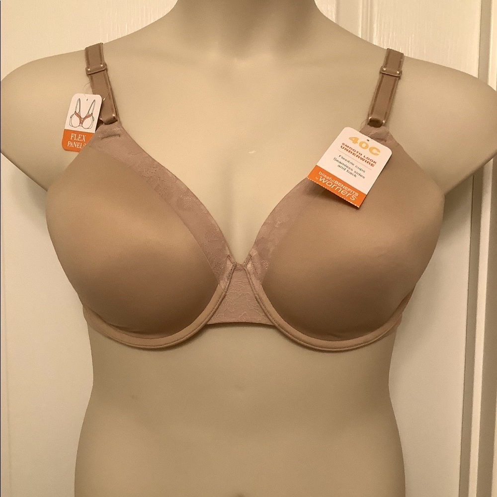NWT! Warner’s 40C Nude Underwire Bra